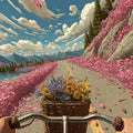 Bicycle Rug, View Rug, Area Rug, Non Slip Rug, Artistic Living