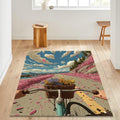 Bicycle Rug, View Rug, Area Rug, Non Slip Rug, Artistic Living