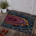 Abstract Area Rug, Colorful Indie Room Decor, Modern Non Slip