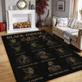 Zodiac signs Rug, Abstract Area Rug, Horoscope Decor, Non Slip