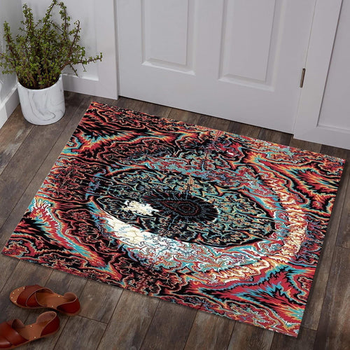 Illuminati Rug, Abstract Area Rug, Non Slip Rug, Living Room Rug