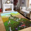 Rio de janeiro Rug, Abstract Area Rug, Non Slip Rug, Living Room