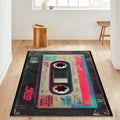 Bespoke Cassette Tape Area Rug, Non Slip Rug, Living Room Rug
