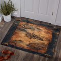Map Rug, Compass Rug, Abstract Area Rug, Modern Non Slip