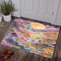 Cloud Rug, Colorful Rug, Japanese hokusai Rug, Nostalgic Rug
