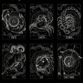 Zodiac signs Rug, Abstract Area Rug, Horoscope Decor, Non Slip