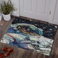 Astronaut Rug, Spaceship Rug, Area Rug, Modern Non Slip