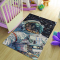 Astronaut Rug, Spaceship Rug, Area Rug, Modern Non Slip