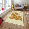 Sunflower Rug, Wildflower Rug, Area Rug, Non Slip Rug, Artistic