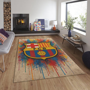 FC Barcelona Rug, FC Barcelona Rug: Football Team Soccerball Gift