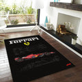 Ferrari F1 Rug Ferrari F1 Car Rug Formula 1 Racing Carpet for