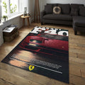 Ferrari F1 Rug, Ferrari F1 Rug: Custom Team Racing Car Carpet