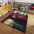 Ferrari F1 Rug, Ferrari F1 Rug: Custom Team Racing Car Carpet