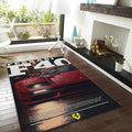 Ferrari F1 Rug, Ferrari F1 Rug: Custom Team Racing Car Carpet