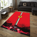 Ferrari F1 Rug, Personalized Ferrari F1 Rug