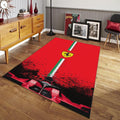 Ferrari F1 Rug, Personalized Ferrari F1 Rug
