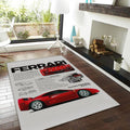 Ferrari F1 Rug Ferrari F40 Rug Formula 1 Racing Carpet for Garage