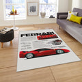 Ferrari F1 Rug Ferrari F40 Rug Formula 1 Racing Carpet for Garage