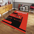 Ferrari F1 Rug, Ferrari F1 Rug: Custom Team Racing Car Carpet