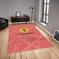 Ferrari F1 Rug, Ferrari F1 Rug: Custom Team Racing Car Carpet