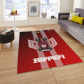 Ferrari F1 Rug, Ferrari F1 Team Rug: Custom Car Carpet for Office