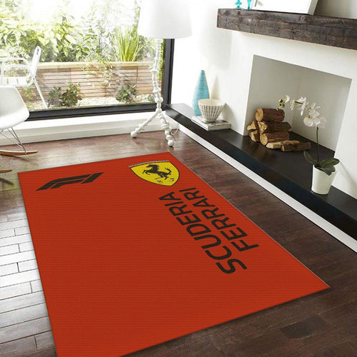 Ferrari F1 Rug Ferrari Rug Formula 1 Racing Carpet for Garage &