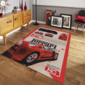 Ferrari F1 Rug, Ferrari F1 Rug: Custom Car Carpet for Office