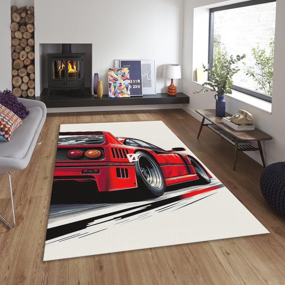 Ferrari F1 Rug Ferrari Rug Formula 1 Racing Carpet for Garage &