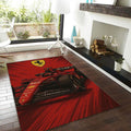 Ferrari F1 Rug, Ferrari F1 Rug: Custom Team Racing Car Carpet