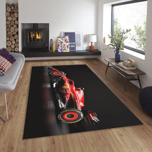 Ferrari F1 Rug Ferrari F1 Car Rug Formula 1 Racing Carpet for