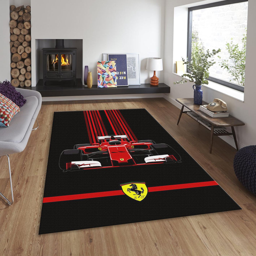 Ferrari F1 Rug, Ferrari F1 Racing Car Rug