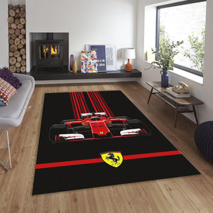 Ferrari F1 Rug, Ferrari F1 Racing Car Rug