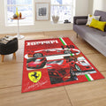Ferrari F1 Rug Ferrari F1 Car Rug Formula 1 Racing Carpet for