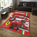 Ferrari F1 Rug Ferrari F1 Car Rug Formula 1 Racing Carpet for