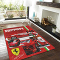 Ferrari F1 Rug Ferrari F1 Car Rug Formula 1 Racing Carpet for