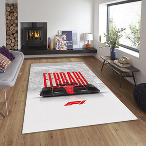 Ferrari F1 Rug, Personalized Team Design