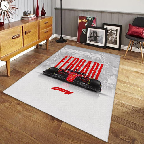 Ferrari F1 Rug, Personalized Team Design