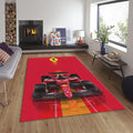 Ferrari F1 Rug Ferrari F1 Car Rug Formula 1 Racing Carpet for