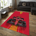 Ferrari F1 Rug Ferrari F1 Car Rug Formula 1 Racing Carpet for