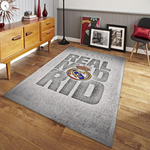 Real Madrid Rug Real Madrid Football Rug: Personalized Team Decor