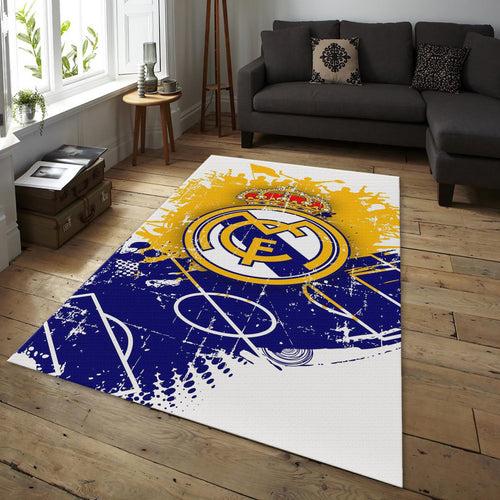 Real Madrid Rug, Vintage Style Office Decor