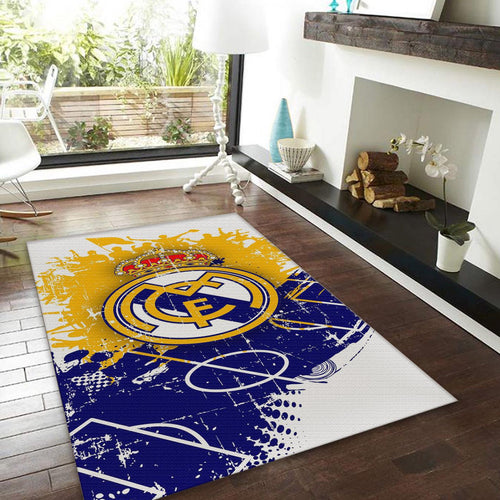 Real Madrid Rug, Vintage Style Office Decor