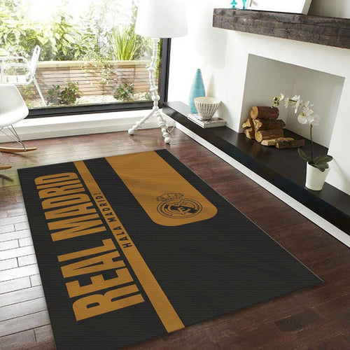 Real Madrid Rug, Real Madrid Football Rug: Vintage Style