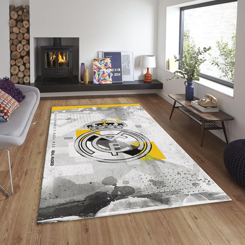 Real Madrid Rug, Real Madrid Football Rug: Vintage Style