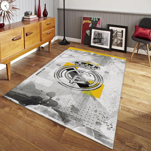 Real Madrid Rug, Real Madrid Football Rug: Vintage Style