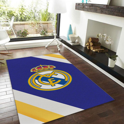 Real Madrid Rug, Real Madrid Football Rug: Vintage Style
