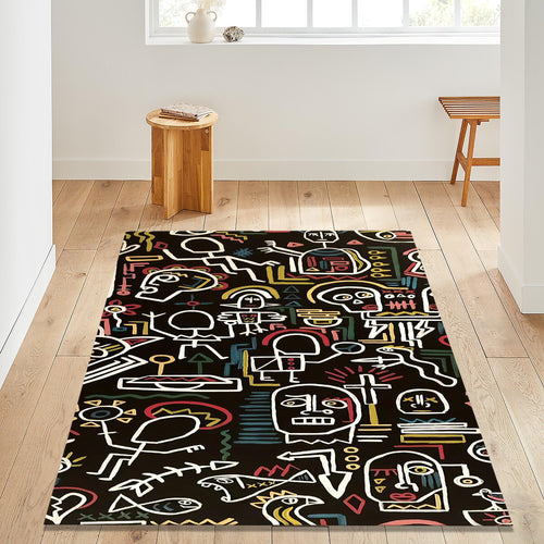 Art Rug Abstract rug Shapes Carpet Rothko Style Non-Slip Washable