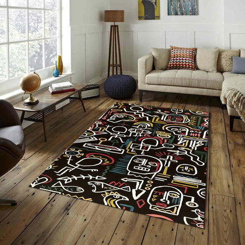 Art Rug Abstract rug Shapes Carpet Rothko Style Non-Slip Washable