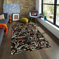Art Rug Abstract rug Shapes Carpet Rothko Style Non-Slip Washable
