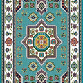 Turkish Rug Abstract rug Shapes Carpet Persian Rug Non-Slip